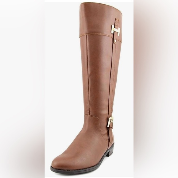 Karen Scott Deliee2 Cognac Wide Calf Boots 7M New - Picture 2 of 9
